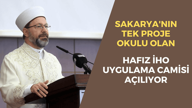 Sakarya'nın Tek Proje Okulu Açılıyor
