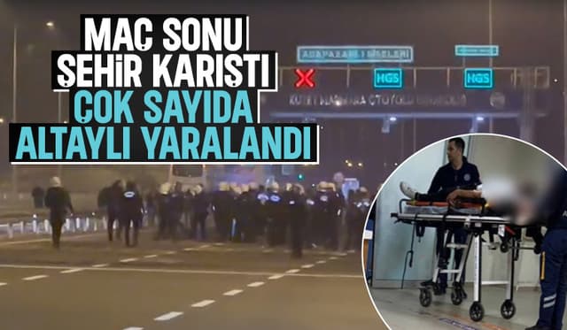 Maç Sonu Çıkan Olaylarda Çok Sayıda Altaylı Yaralandı