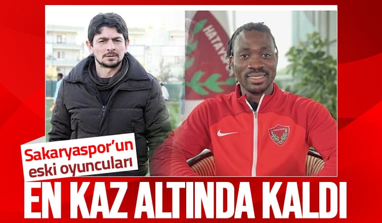 Sakaryaspor'da oynamışlardı; Enkazda kaldılar