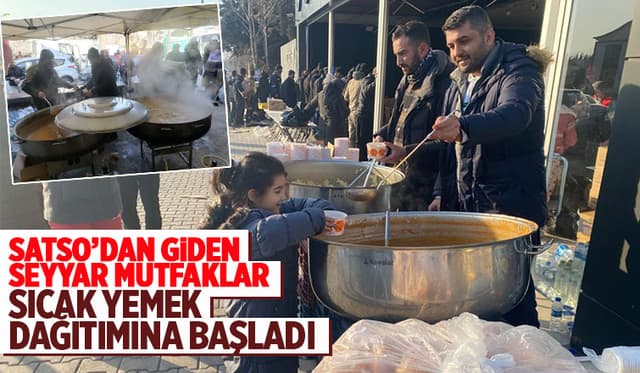 SATSO'nun desteğiyle sıcak yemek dağıtımına başlandı