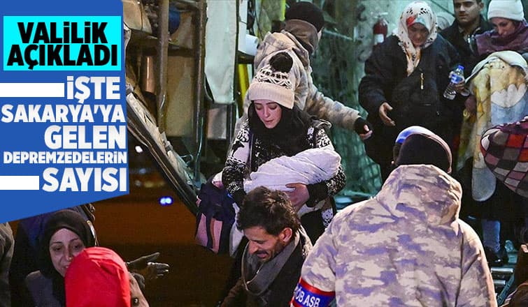 Sakarya'ya gelen depremzede sayısı açıklandı