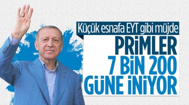 Cumhurbaşkanı Erdoğan'dan küçük esnafa müjde! Prim gün sayısı düşürülecek..