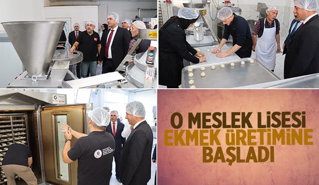 O Meslek Lisesi Günde 20 Bin Ekmek Üretecek!