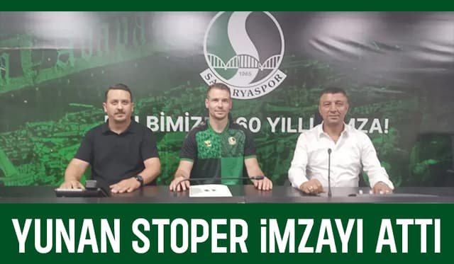 Sakaryaspor’dan Güçlü Hamle: Kolovetsios ile Savunma Güçleniyor