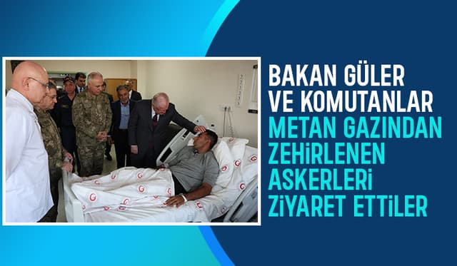 Metan gazından zehirlenen askerlerin tedavileri sürüyor