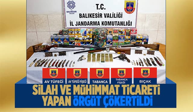 Silah ticareti yapan çete çökertildi