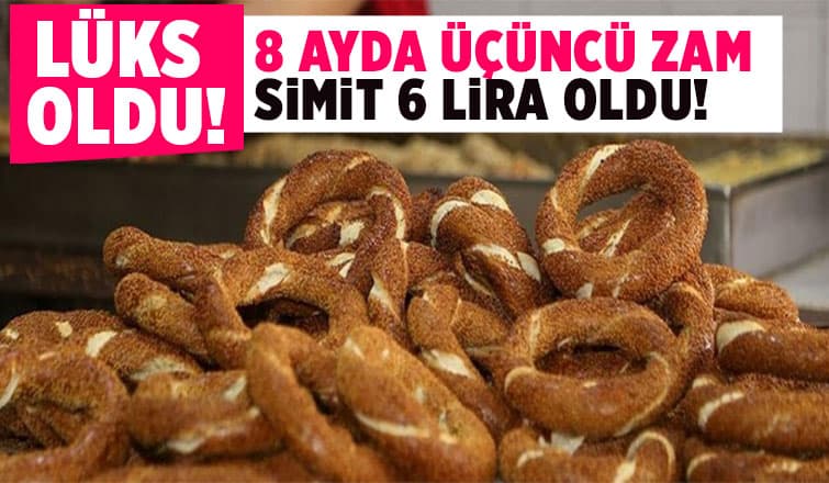 Sakarya'da simit 6 lira oldu