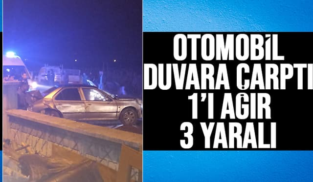 Söğütlü yolunda kaza: 1 ağır, 3 yaralı