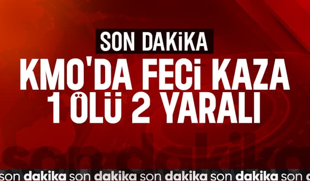 Otomobil bariyerlere çarptı: 1 ölü, 2 yaralı