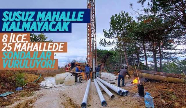 Büyükşehir Sakarya’ya Yeni İçme Suyu Kaynakları Kazandırıyor