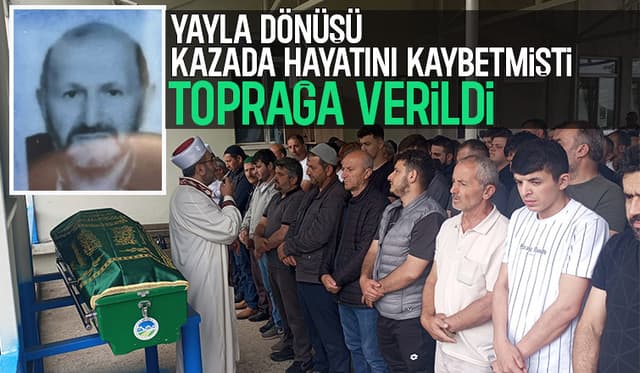 Eşiyle Birlikte Kaza Yapan Sürücü Defnedildi
