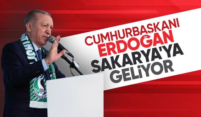 Cumhurbaşkanı Erdoğan AK Parti Sakarya Kongresi'ne katılacak