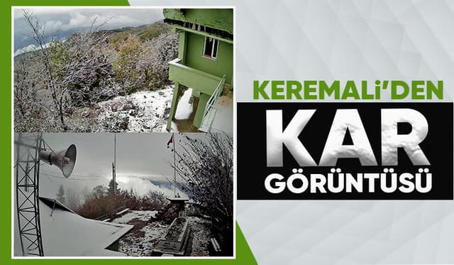 Akyazı'nın yüksek kesimleri karla kaplandı