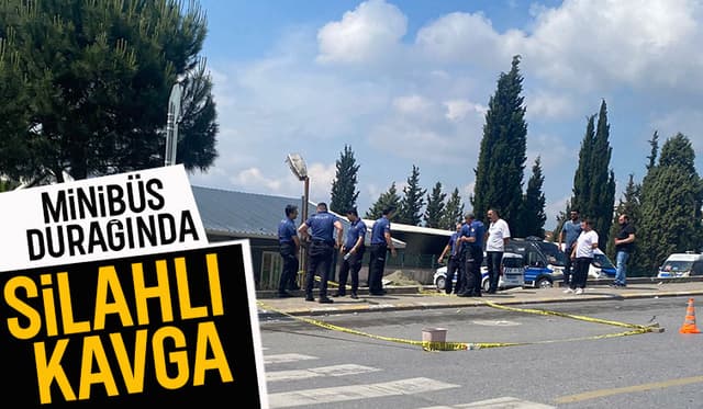 Minibüs durağı karıştı