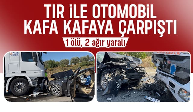 Feci kaza: 1 ölü, 2 yaralı