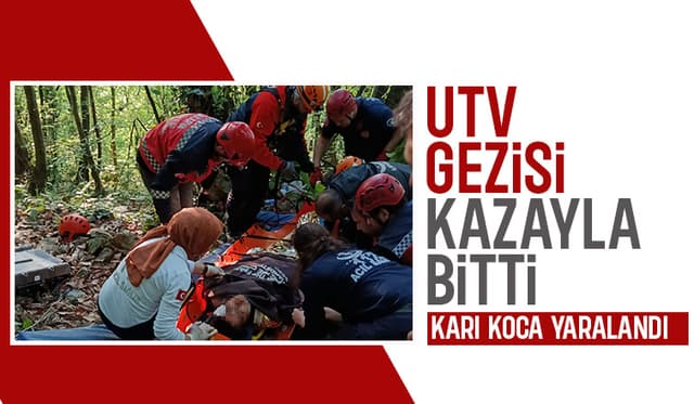 UTV ile kaza yaptılar: 2 yaralı
