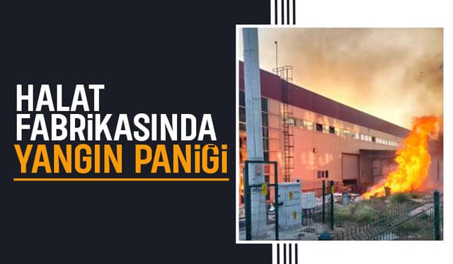 Halat fabrikasında yangın alarmı