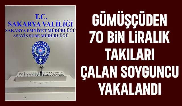 Çark caddesi'nde gümüşçüyü soyan hırsız yakalandı