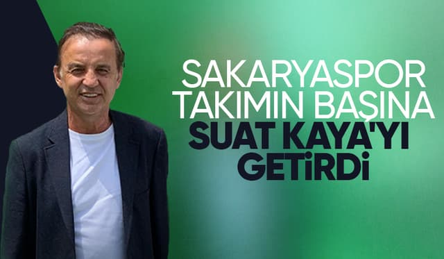Sakaryaspor'un teknik direktörü Suat Kaya oldu