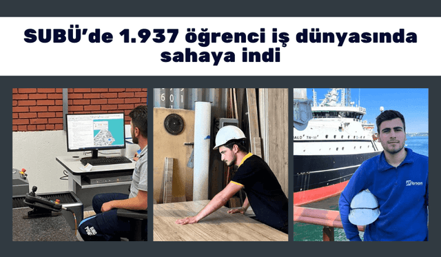 SUBÜ'de 1.937 öğrenci iş dünyasında sahaya indi