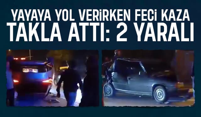 Çevre yolunda feci kaza 2 yaralı