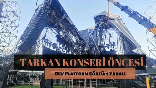 İzmir'de Tarkan Konseri Öncesi Platform Çöktü