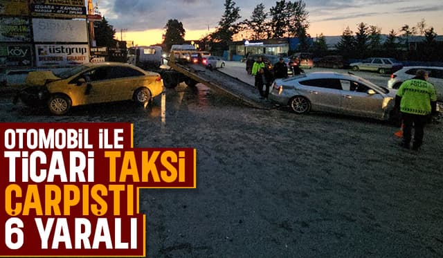 Feci kazada 6 kişi yaralandı