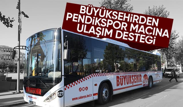 Pendikspor maçı için otobüs desteği
