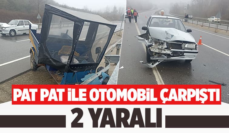 Akyazı'da kaza: 2 yaralı