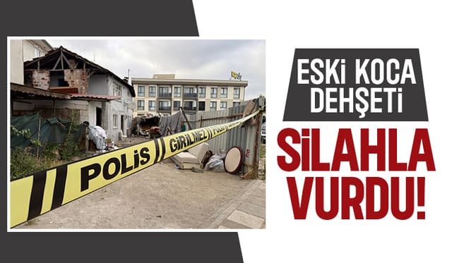 Eski eşini çocuklarının evinde vurdu