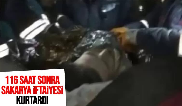116 saat sonra Sakarya itfaiyesi kurtardı