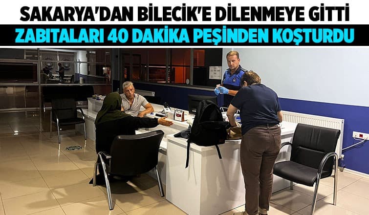 Zabıtaları 40 dakika peşinden koşturan dilenci yakalandı