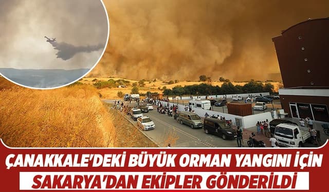 Sakarya'dan Çanakkale'ye destek ekipleri gönderildi