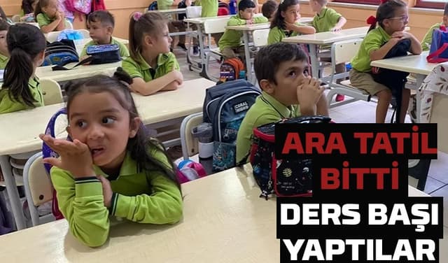 Öğrenciler ders başı yaptı