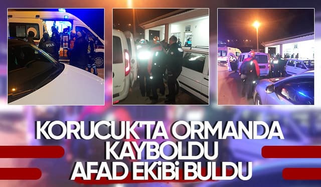 26 yaşındaki genç Korucuk'ta ormanda kayboldu