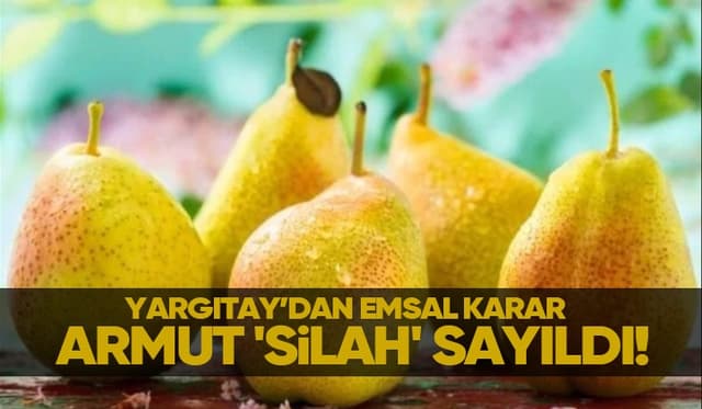 Kavgada fırlatılan armut silah sayıldı