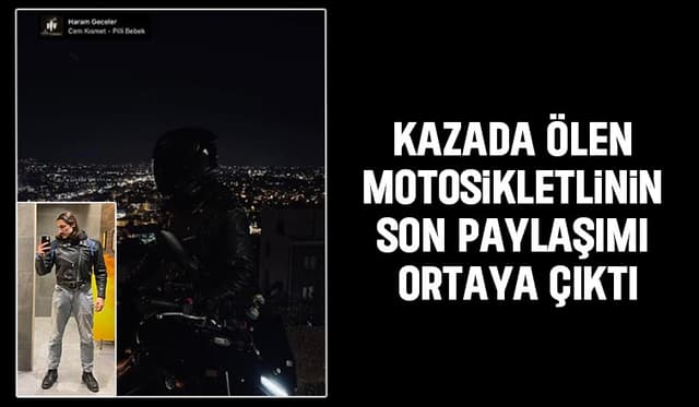 Kazadan ölmeden önce bu paylaşımı yapmış