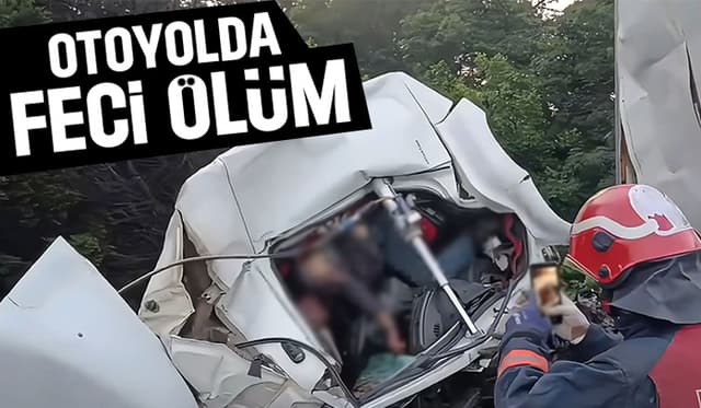 Anadolu Otoyolunda kaza: Sürücü hayatını kaybetti.