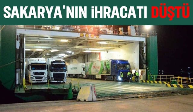 Sakarya'nın ihracatı Mayıs'ta geçen yıla göre düştü