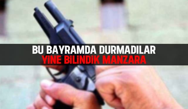  Bayram sabahı tepki çeken silahlı kutlama