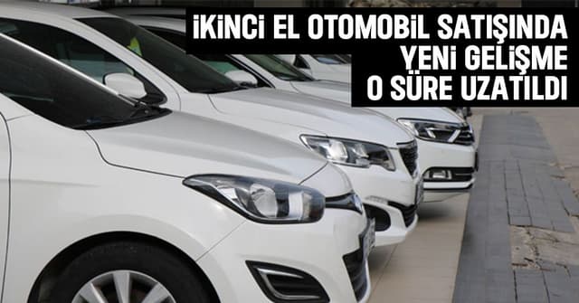 İkinci el otomotiv satışında yeni gelişme