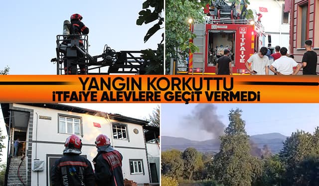 Karapürçek'te yangın