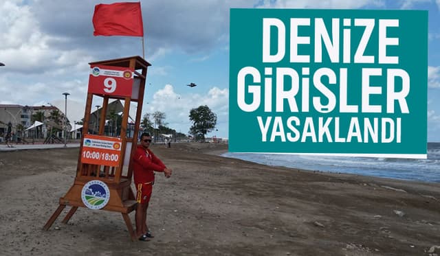 Sakarya Sahillerinde Giriş Kesildi: Denize Girmek Yasaklandı
