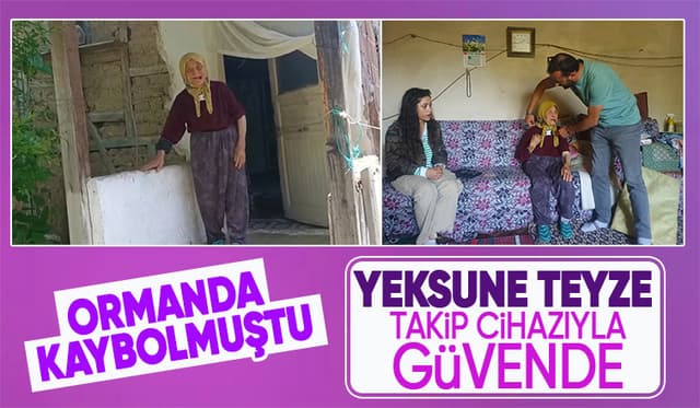 Yeksune Teyze takip cihazıyla güvene alındı