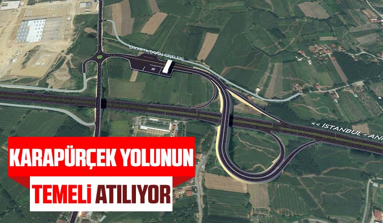 Yeni otoyol girişi ve duble yolun temeli atılıyor