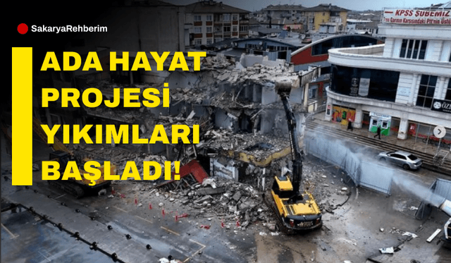 Projenin Uygulanacağı Alanda Yıkım Başladı