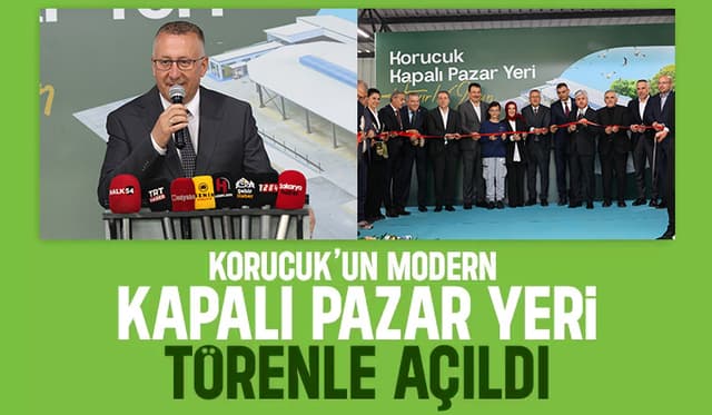 Korucuk'un yeni kapalı pazar yeri açıldı