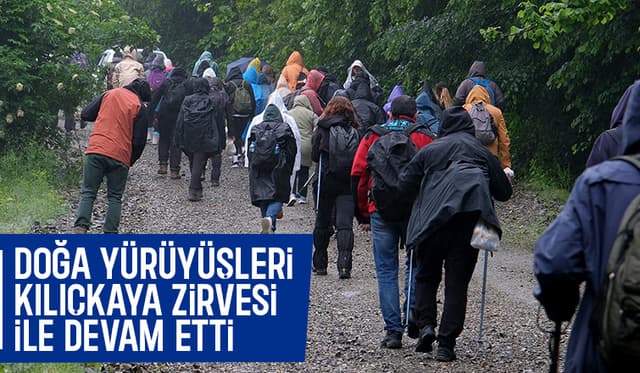 Sakarya'da doğa yürüyüşleri Kılıçkaya Zirve Parkuru ile devam etti