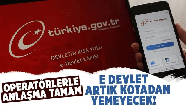 E-Devlet, Artık Mobil İnternet Paketinden Harcamayacak