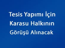Tesis Yapımı İçin Karasu Halkının Görüşü Alınacak